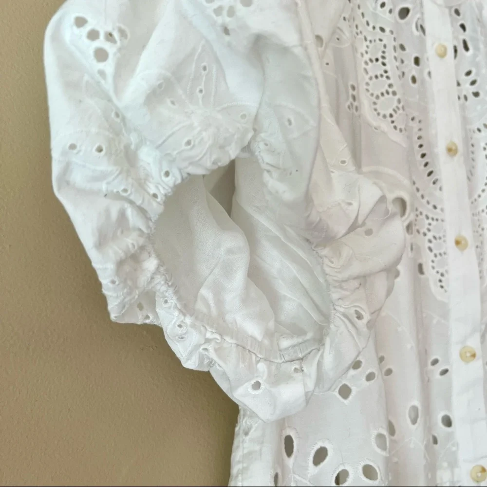 NWT Anthropologie Tallulah Eyelet Mini Dress - Picture 6 of 12